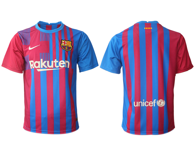 Men 2021-2022 Club Barcelona home aaa version red blank Nike Soccer Jerseys->barcelona jersey->Soccer Club Jersey